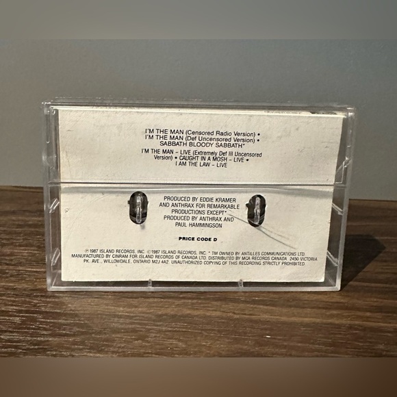Anthrax - I’m The Man - Cassette - Picture 3 of 3
